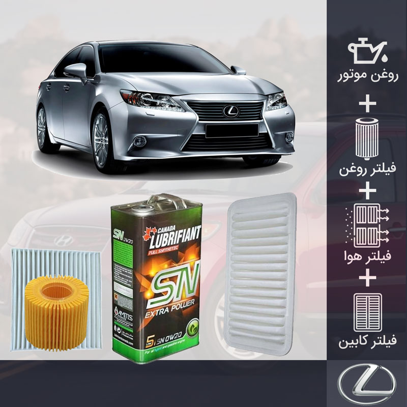 پکیج لکسوس ES250 طلائی