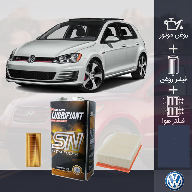 پکیج فولکس گلف GTI طلائی